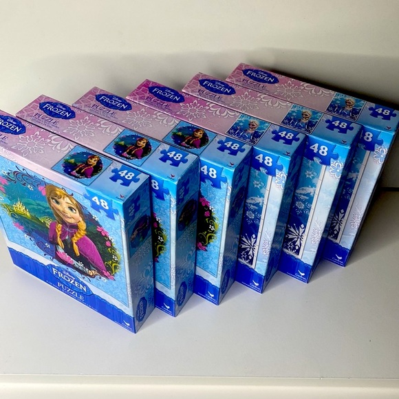 Disney | Toys | Nwt Lot Of 6 Disney Frozen 48 Piece Puzzles Perfect For ...